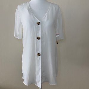 Nordstrom Ivory/ White XS Blouse